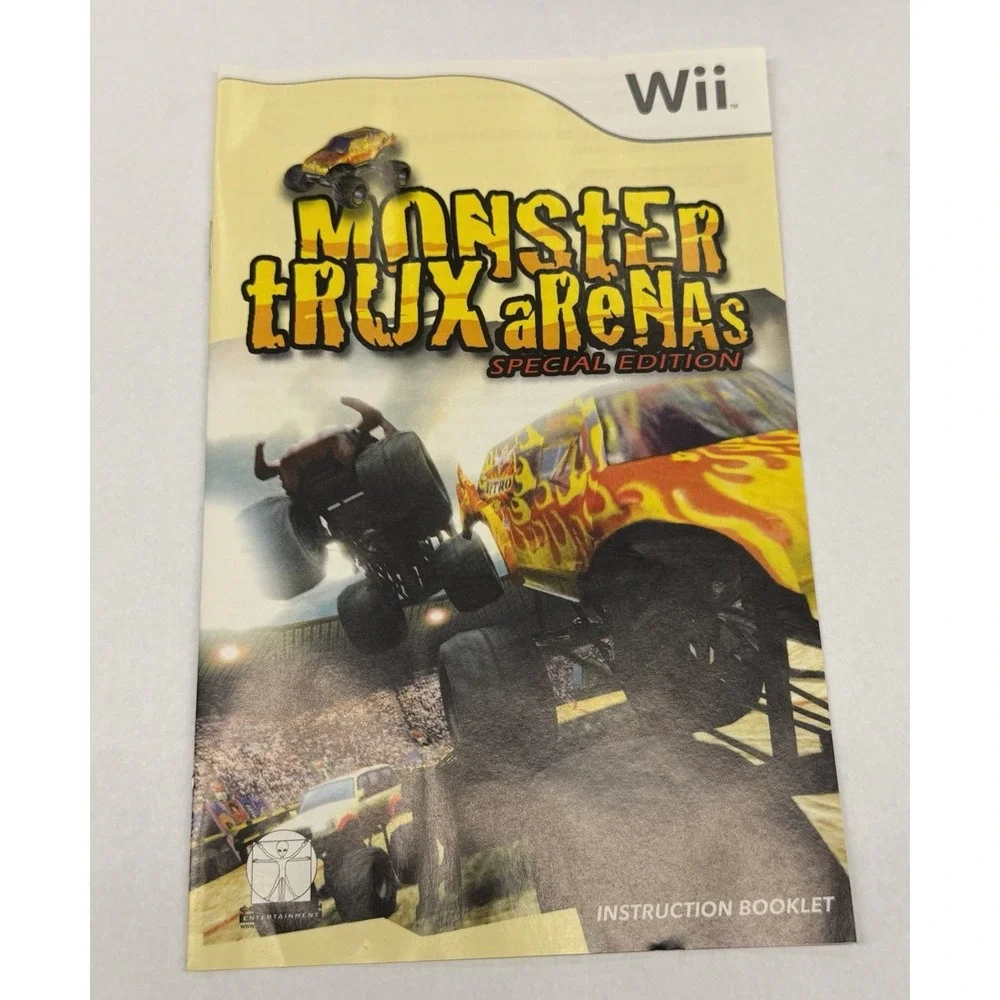 Monster Trux Arenas Special Edition Wii Game Complete Manual 4x4 Racing Trucks